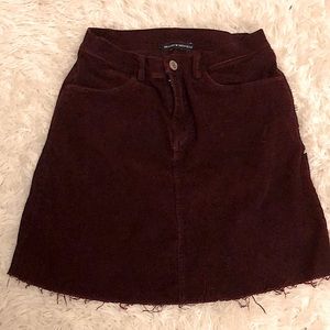 Brandy Melville maroon skirt